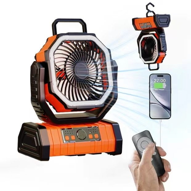 Camping Fan & Power Bank LED Light