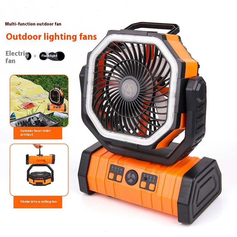 Camping Fan & Power Bank LED Light