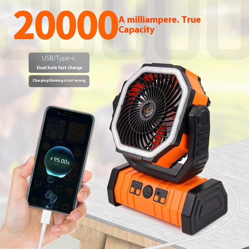 Camping Fan & Power Bank LED Light
